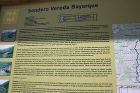 El sendero de Bayarque PR-A 363 señalizado y acondicionado para su uso y disfrute