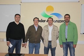 El presidente de los empresarios Cárnicos de Serón, Luis Segura Oller, a la cabeza del GDR Almanzora