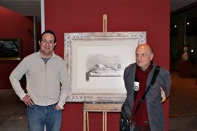 El museo casa Ibáñez expone la litografia 'Pollo y Queso' de Antonio López