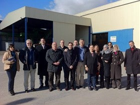El comité del Proyecto RECONVER visita la Planta de Compostaje de Albox