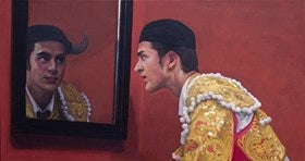 Inaugurada la exposición 'Minotauromaquia' de Ibáñez en el teatro Villa de Huércal-Overa