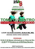 Encierros en el Almanzora contra la LOMCE, los recortes y los despidos en Educación