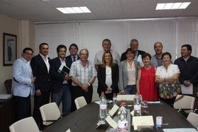 Elena Cortés firma en el Almanzora con Tíjola, Albox y Serón su adhesión al Programa Andaluz en Defensa de la Vivienda