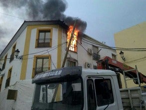 Incendio en el Ayuntamiento de Olula del Río