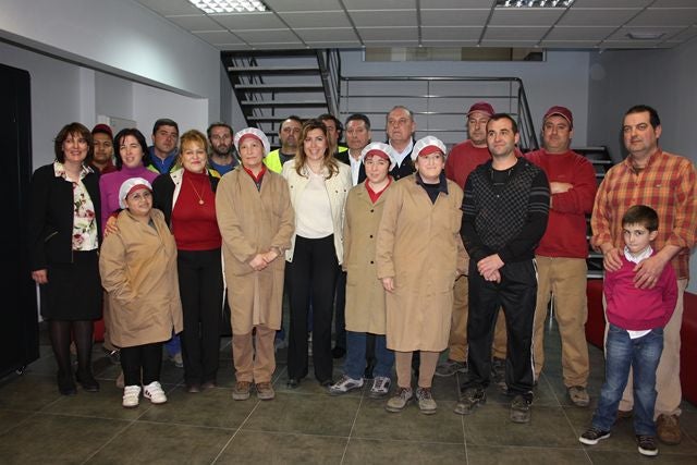 Susana Díaz promete en Albanchez la reducción de trámites burocráticos a las empresas