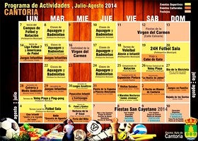Oferta deportiva, cultural y festiva para este verano 2014 en Cantoria
