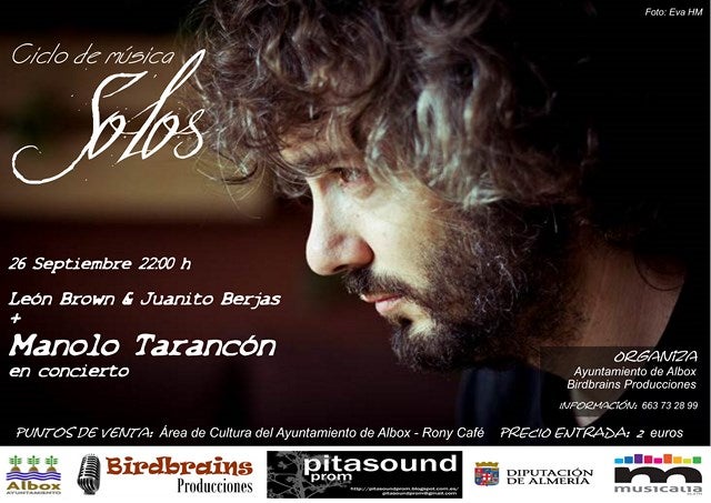 Manolo Tarancón se pone en “ruta” para una nueva cita del ciclo de música ‘Solos' en Albox