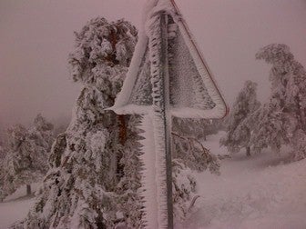 La sierra de Filabres amanece nevada