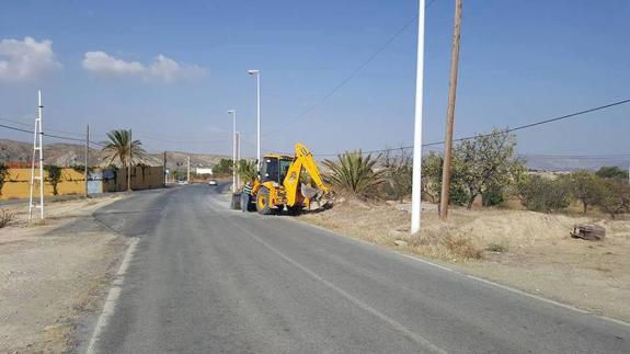 Comienzan las obras de urbanización de El Rulador de Arboleas