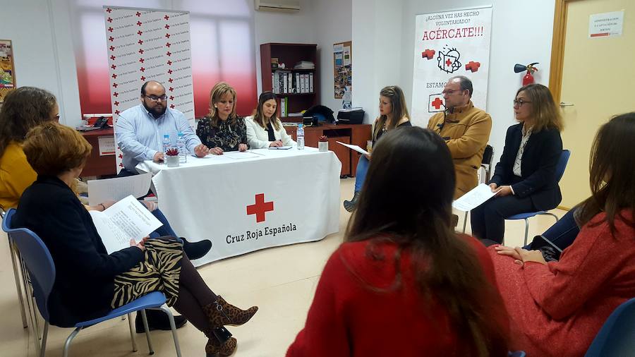 Acto donde se designó al nuevo comité comarcal de esta institución humanitaria. 