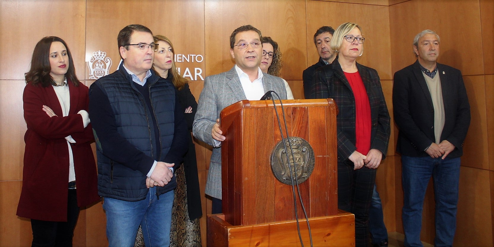 AHuertas coimpereció ayer con los actuales ediles socialistas que quedan. 