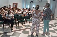 Mujeres participantes en el encuentro de ayer. 