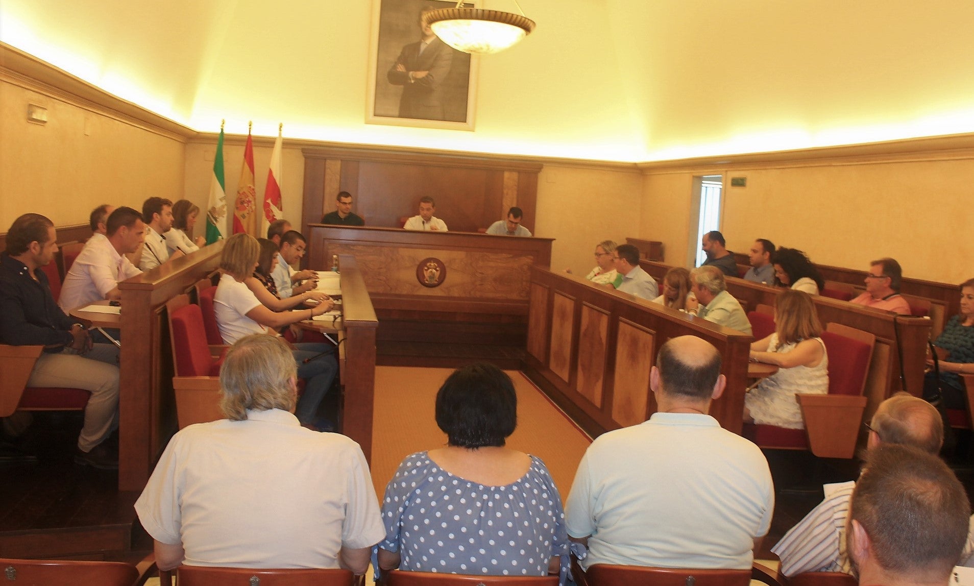 Sesión constitutiva de ayer en salón de plenos del Palacio Municipal. 