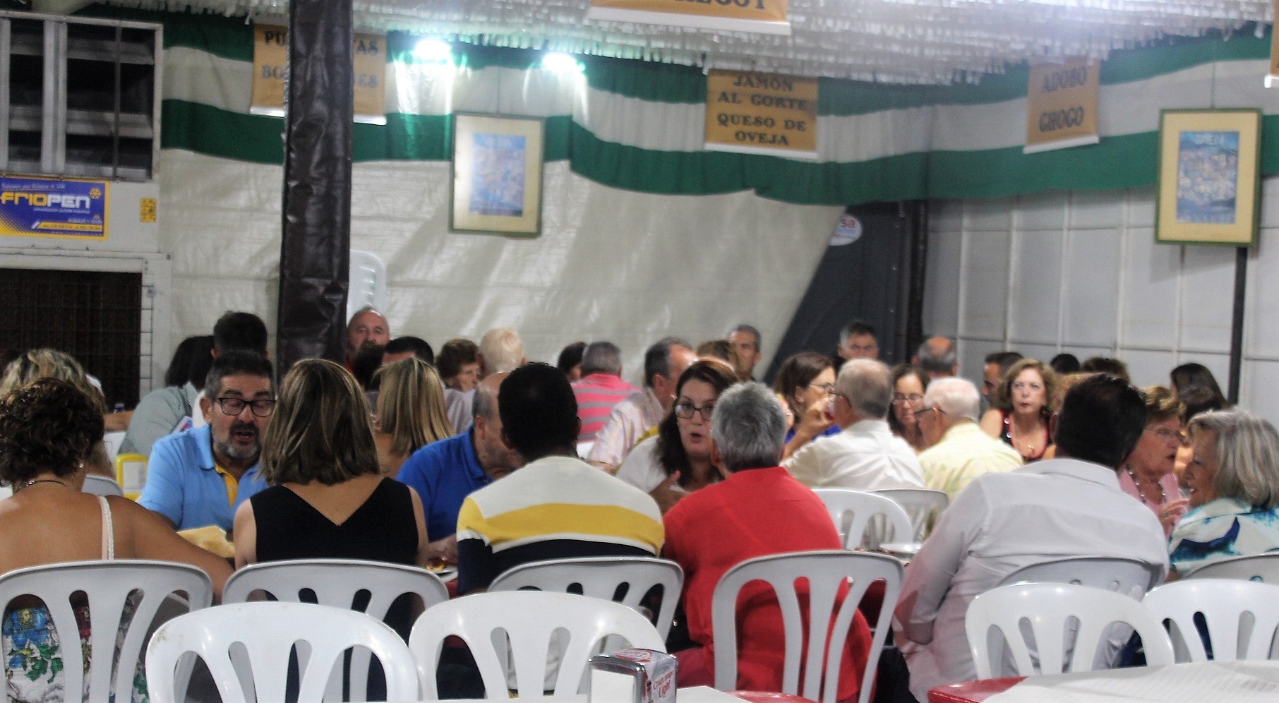 Caseta de Andalucía Por Sí en la Feria de Septiembre. 