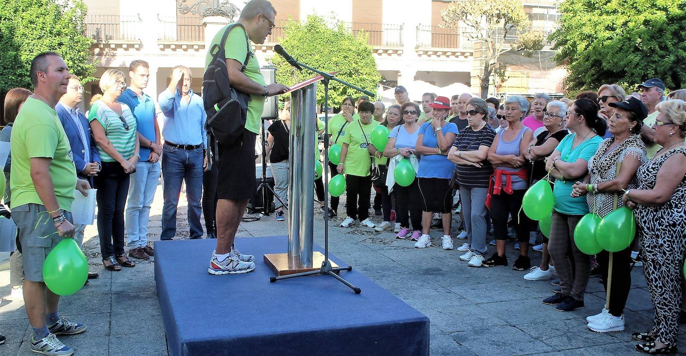 Acto de lectura del manifiesto de ayer. 