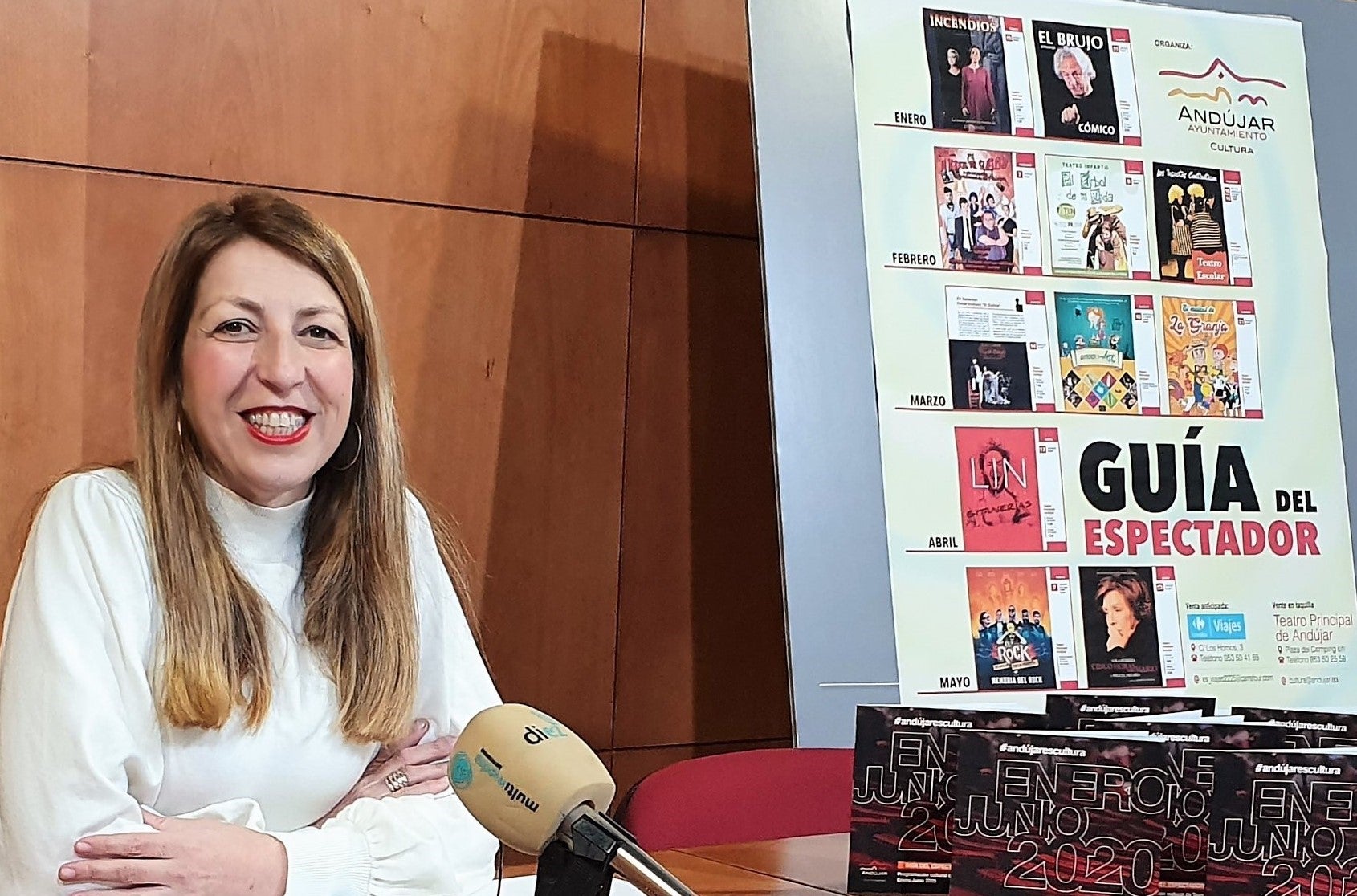 Alma Cámara, ayer durante la presentación de las actividades. 