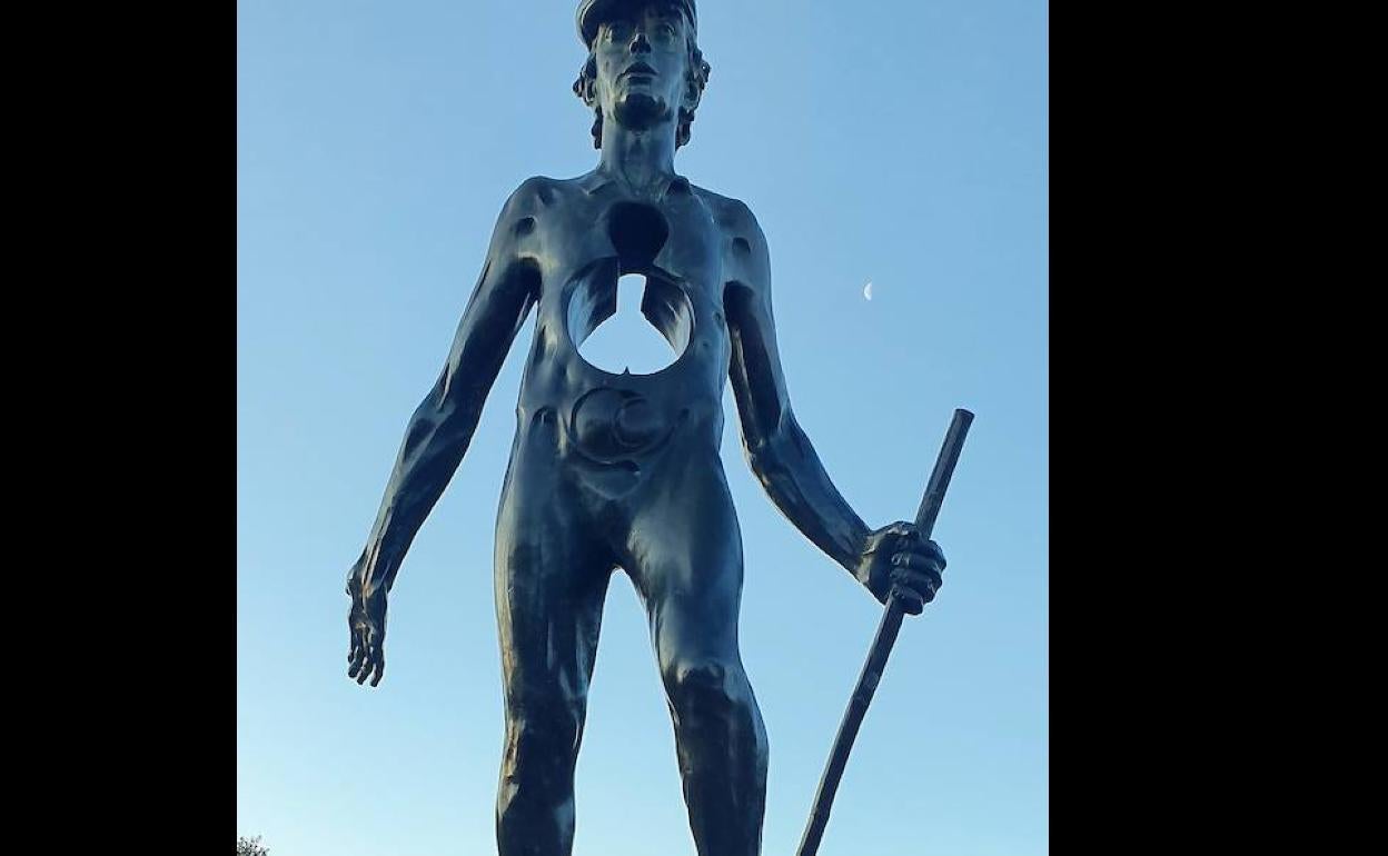 El Monumento al Peregrino, que cumple en esta Romería 25 años, iba a ser el centro de atención en la peregrinación de hoy