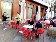 Terraza en un enclave céntrico de la ciudad. 
