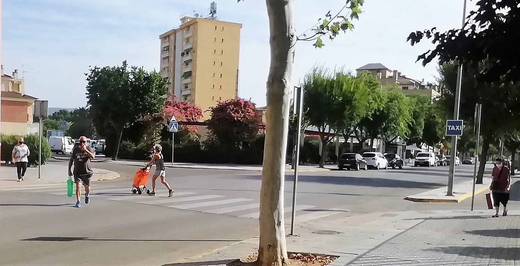 Una de las calles principales del Polígono Puerta de Madrid. 