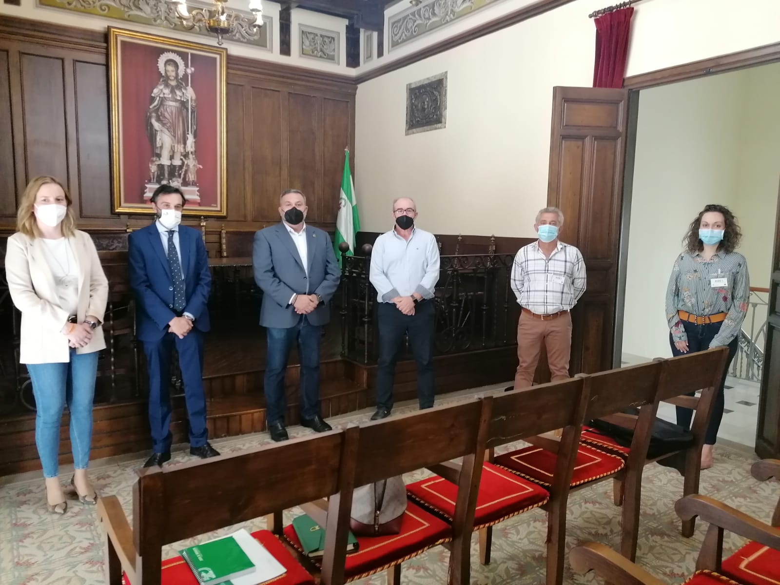 Acto de presentación del programa esta mañana en la sede del ayuntamiento arjonillero. 
