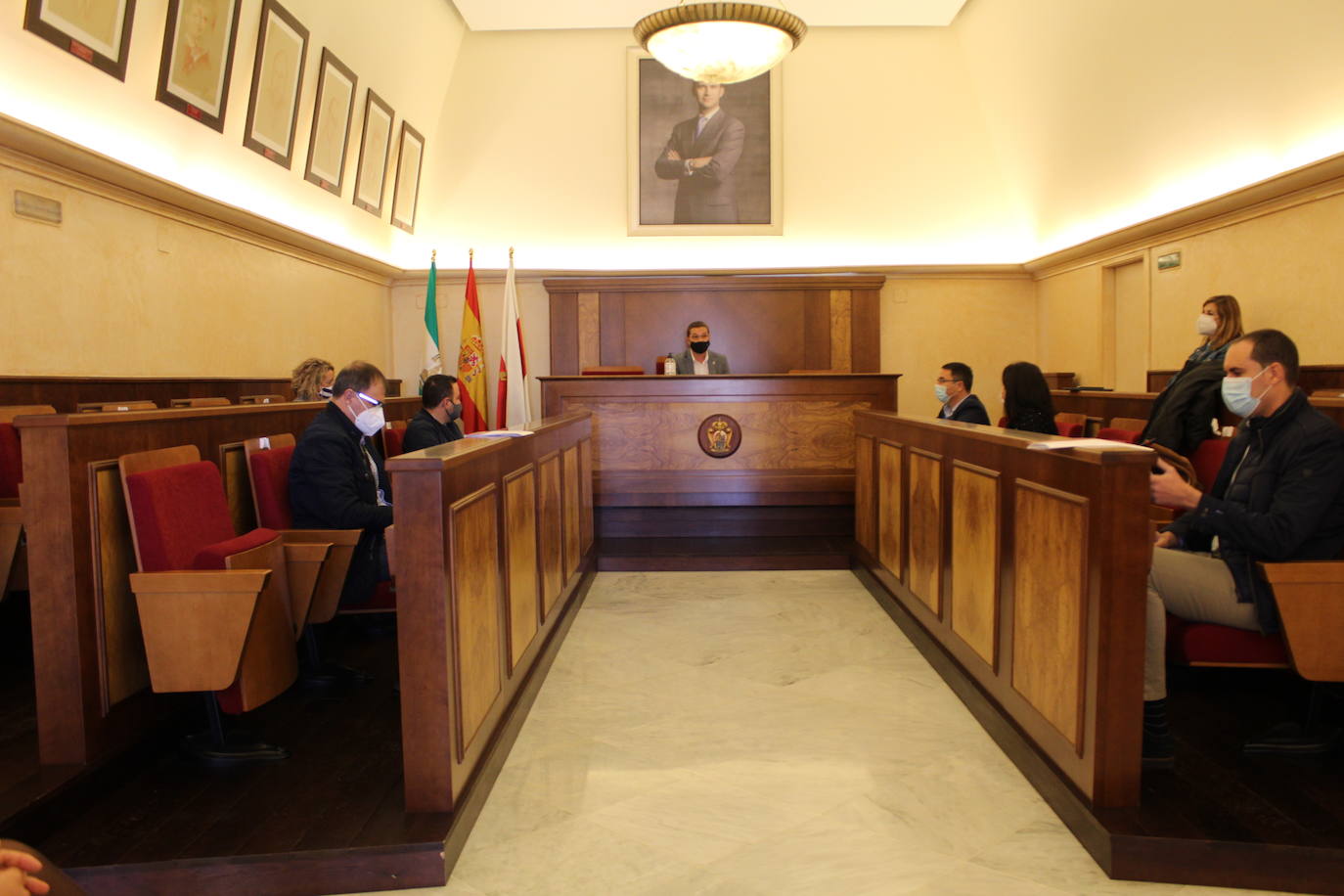 Reunión de los regidores de la Campiña Norte de Jaén en el Palacio Municipal de Andújar. 