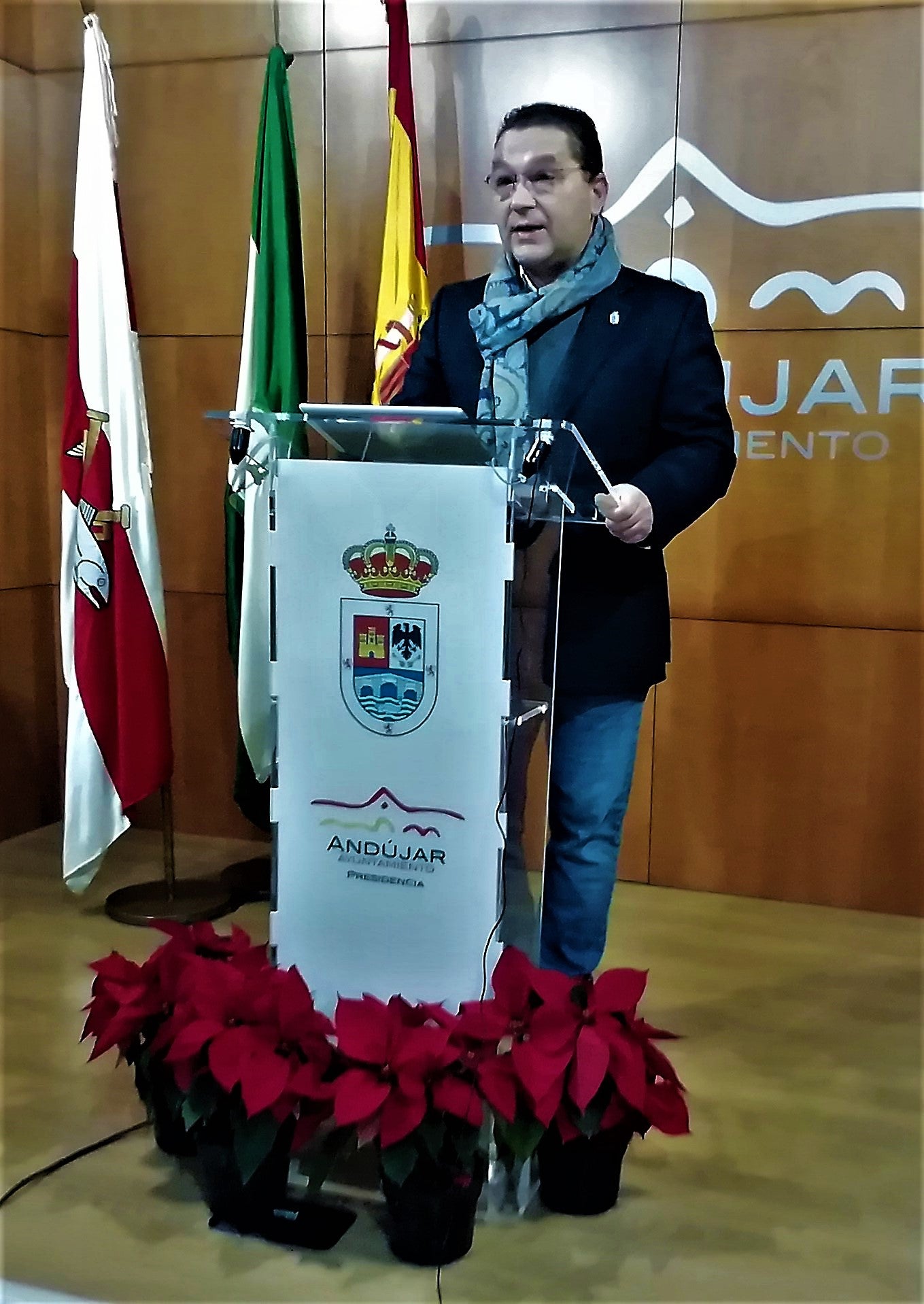 Paco Huertas durante su comparecencia de ayer para hacer el diagnóstico. 