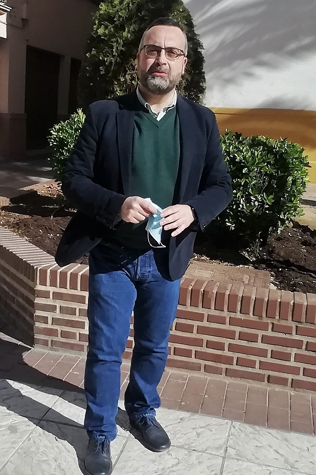 Pablo Quesada posa en su barrio de San Bartolomé iliturgitano. 