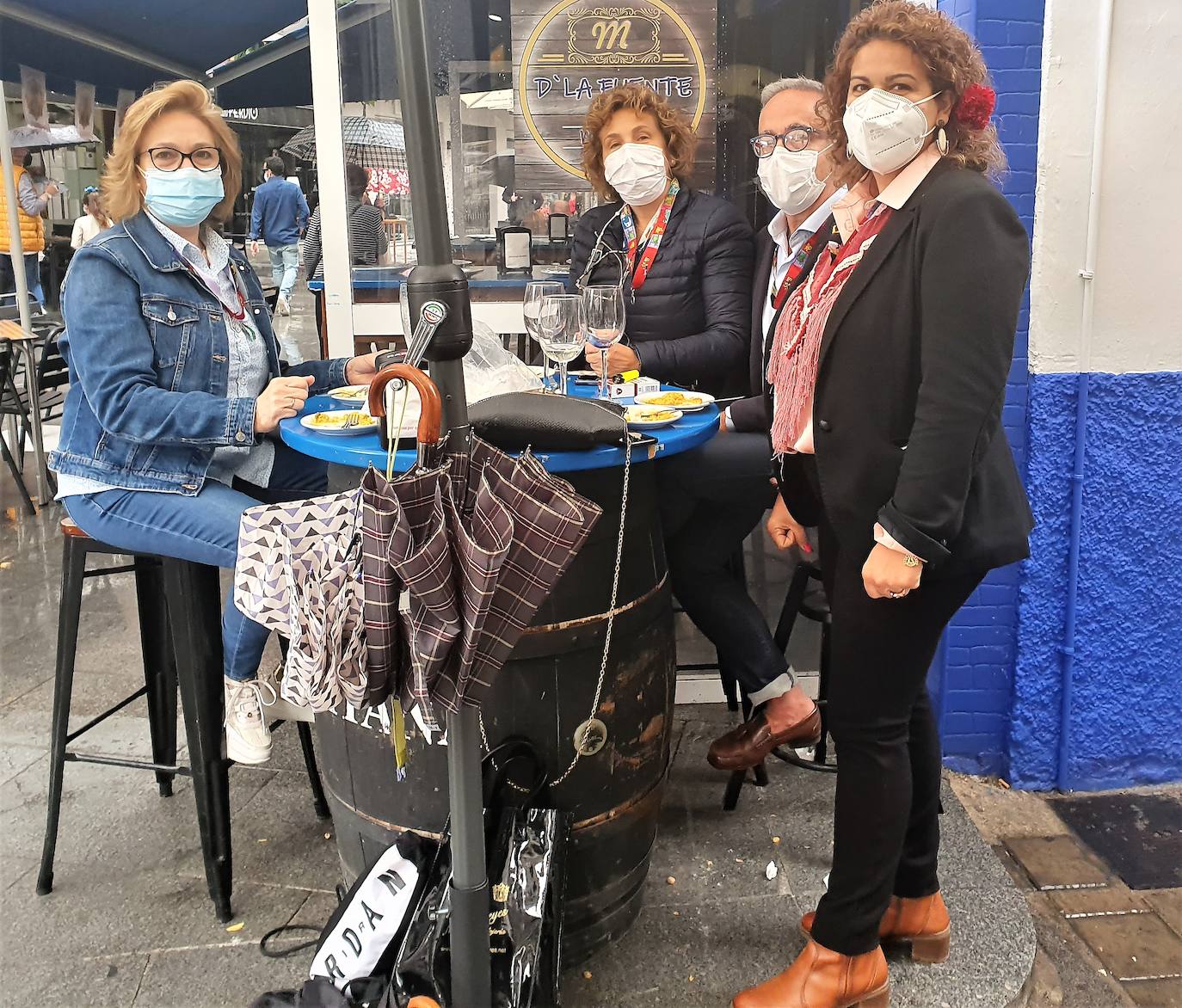 Ambiente en la calle 12 de Agosto el pasaso sábado de Romería. 