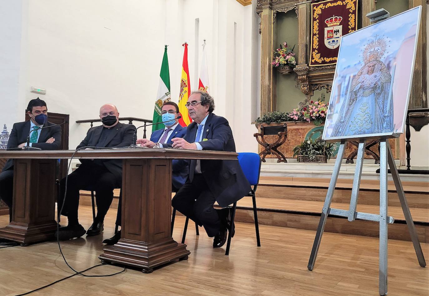 Fernández Cabrero durante su alocución en Santa Marina. 