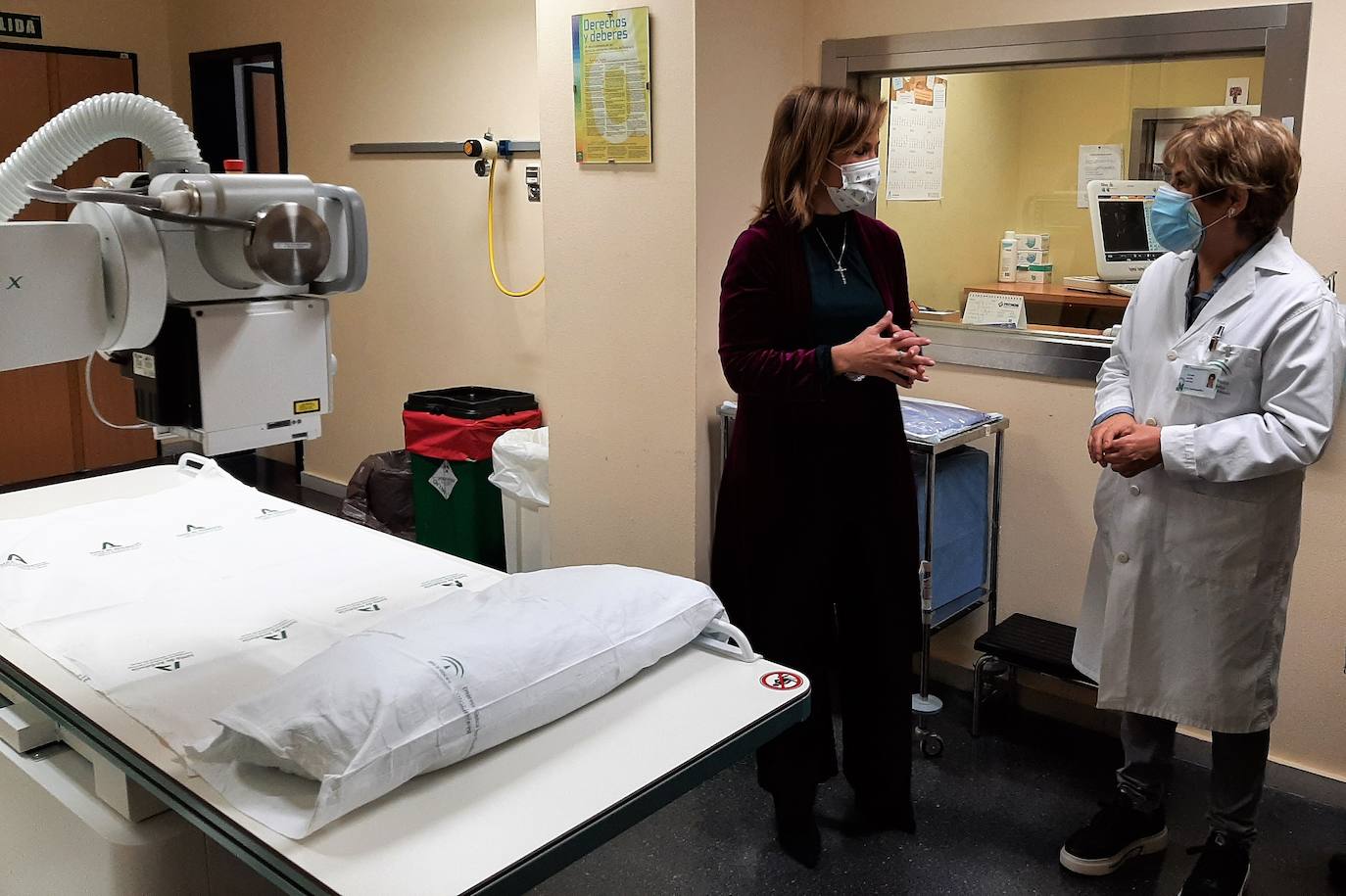 TRINIDAD RUS EN SU VISITA HOY AL HOSPITAL 