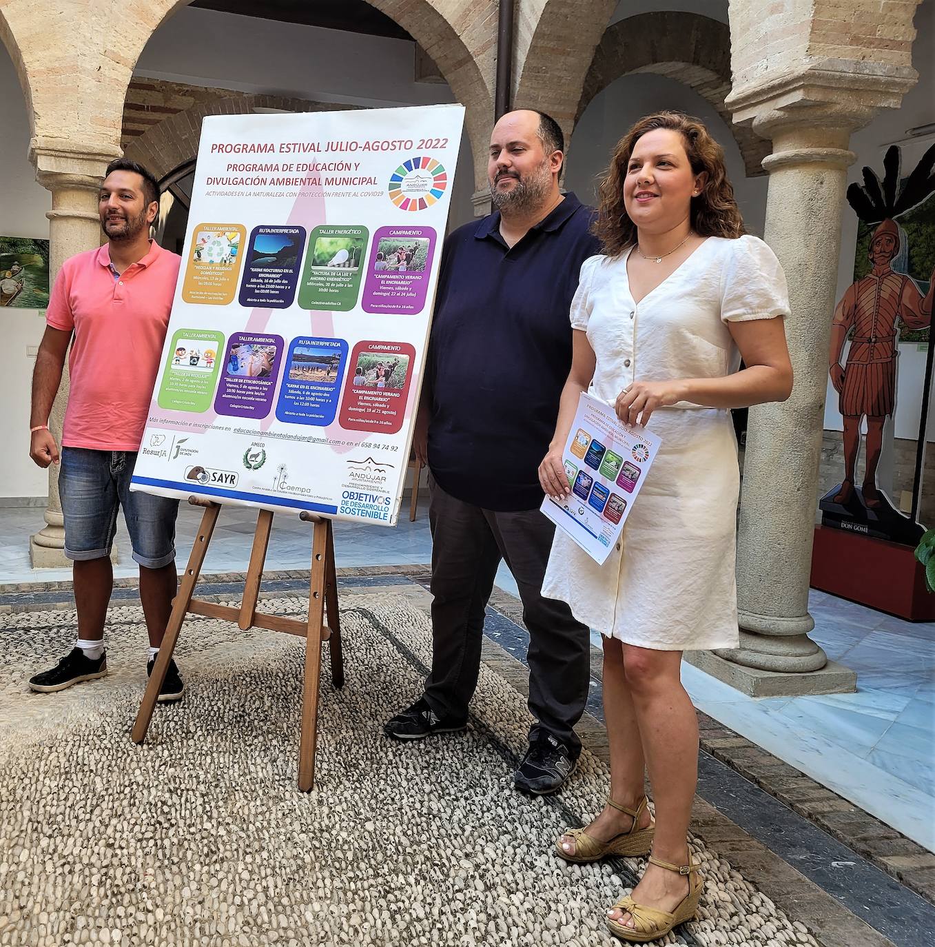 Emilio Rodríguez, Juan Fº Cazalilla y Ana Expósito. 
