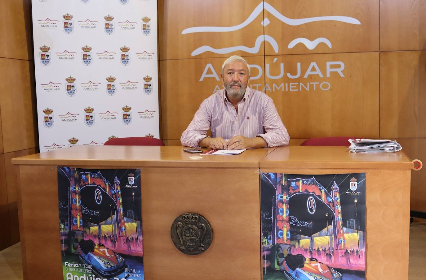 LUCAS GARCÍA TRAS LA PRESENTACIÓN DE LOS ACTOS. 