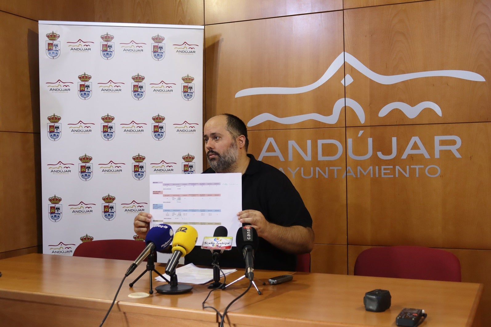 Juan Francisco Cazalilla, durante la presentación del plan. 