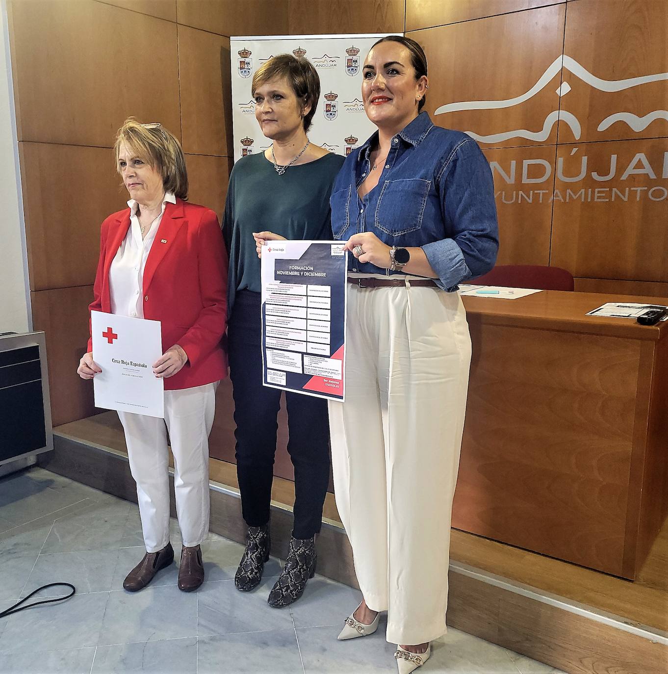 Ascensión Navas, Rosa Mármol y Teresa Frnández-Pacheco