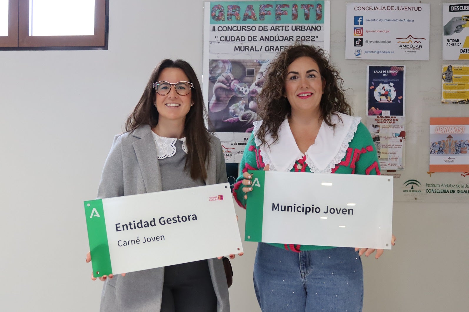 El Ayuntamiento de Andújar recibe la distinción de «Municipio Joven»