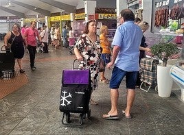 Aspecto que presentaba la plaza ayer viernes.