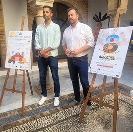 Juan Carlos Martínez y Luis Villa durante la presentación de los dos certámenes.