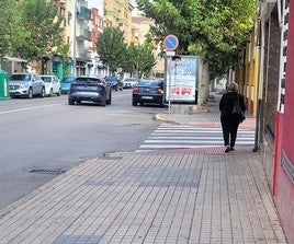 Acerado de la zona de SAFA, que se será adecentado.