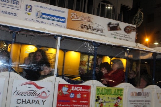 Tren navideño por las calles de Andújar.
