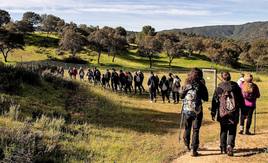 Ruta por la serranía andujareña organizada por la asociación Ameco para pedir la permeabilización del parque natural.