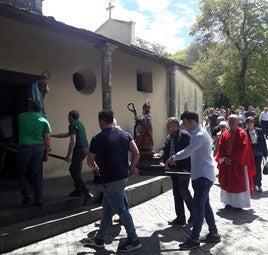 Procesión de San Eufrasio en Incio.