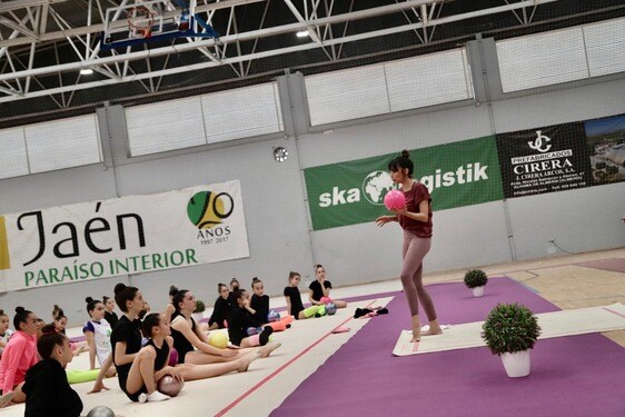 Almudena Cid durante su Master Class.