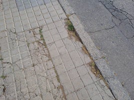 ESTADO ACTUAL DEL ACERADO.