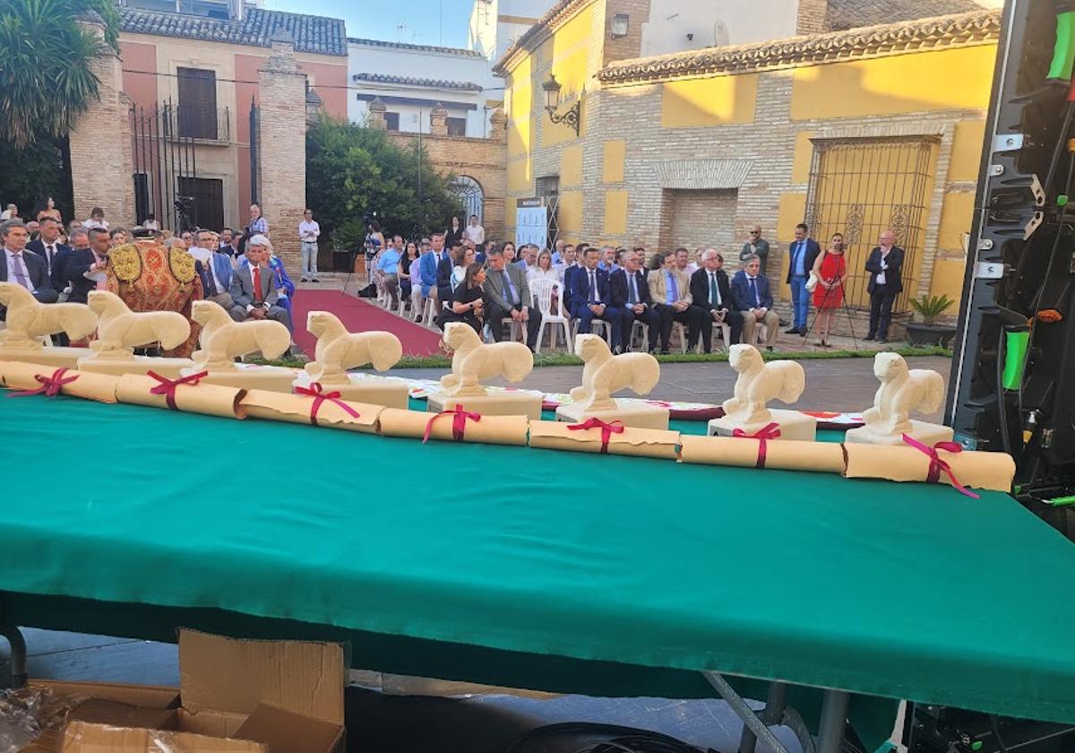 Acto de entrega de los premios taurinos de Jaén en el Palacio de los Niños de Don Gome.