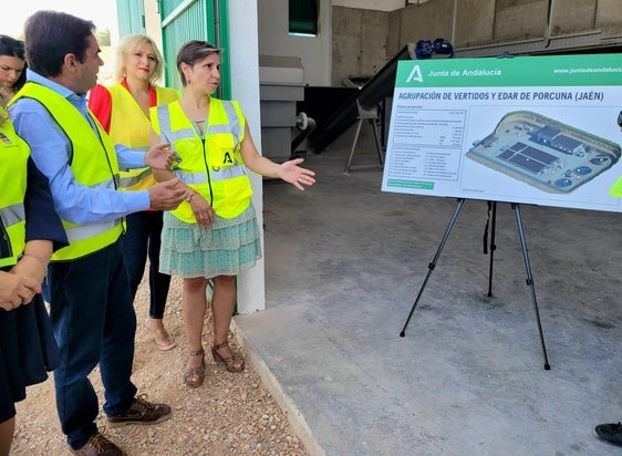 Las obras de la EDAR de Porcuna, con 6,6 millones de euros de inversión, encaran la recta final