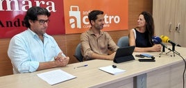 Ángel Luis Calzado, Juan Carlos Martínez y Ana Peña.