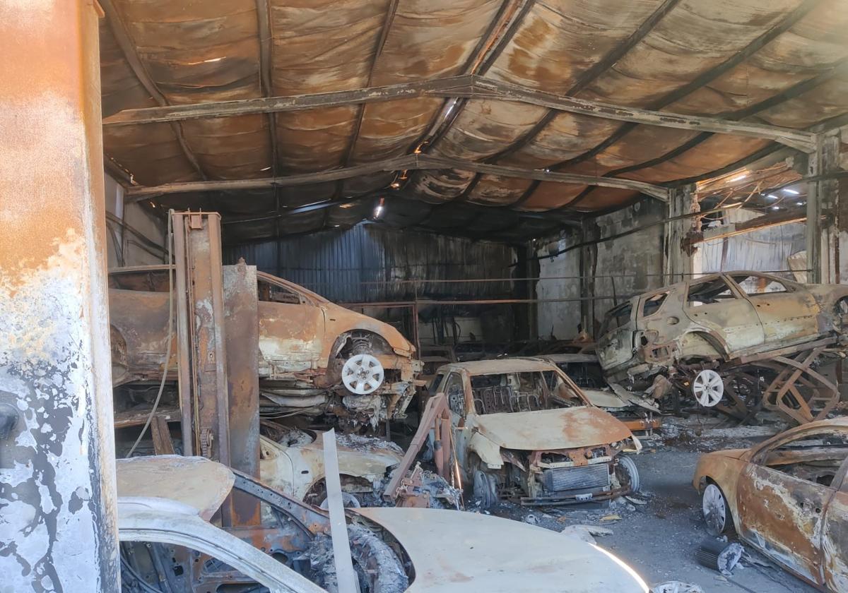 Estado en el que quedaron los vehículos.