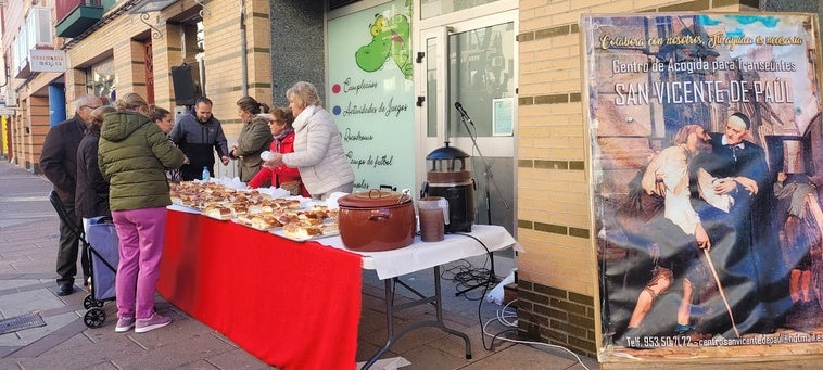 Roscón y chocolate por las personas sin hogar