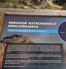 CERTIIFICACIÓN DE RESERVA STARLIGHT DE MINGORRAMOS EN ANDÚJAR.