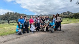 PARTICIPANTES EN UNA DE LAS RUTAS.